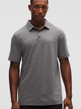 Men’s Lululemon Polo in Heathered Black